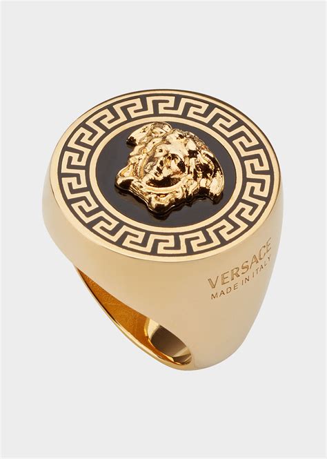 versace enamel ring